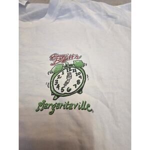 Jimmie Buffett Margaritaville Hanes Beey Men's Xl White Short Sleeve T-Shirt